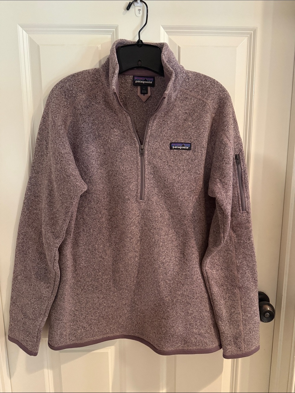 Patagonia Lavender Heather Quarter-Zip Fleece Pullover